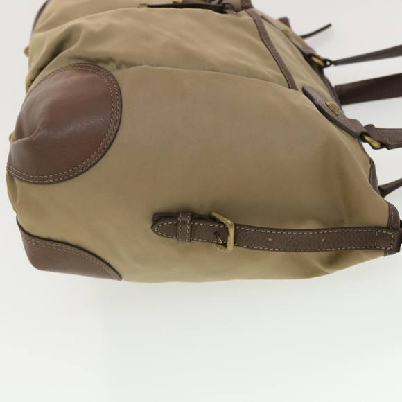 BURBERRY Hand Bag Nylon Khaki Auth 39395 - Picture 3 of 16